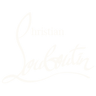 Christian Louboutin logo in white on gray background