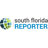 Logo of South Florida Reporter with a colorful globe icon on a white background